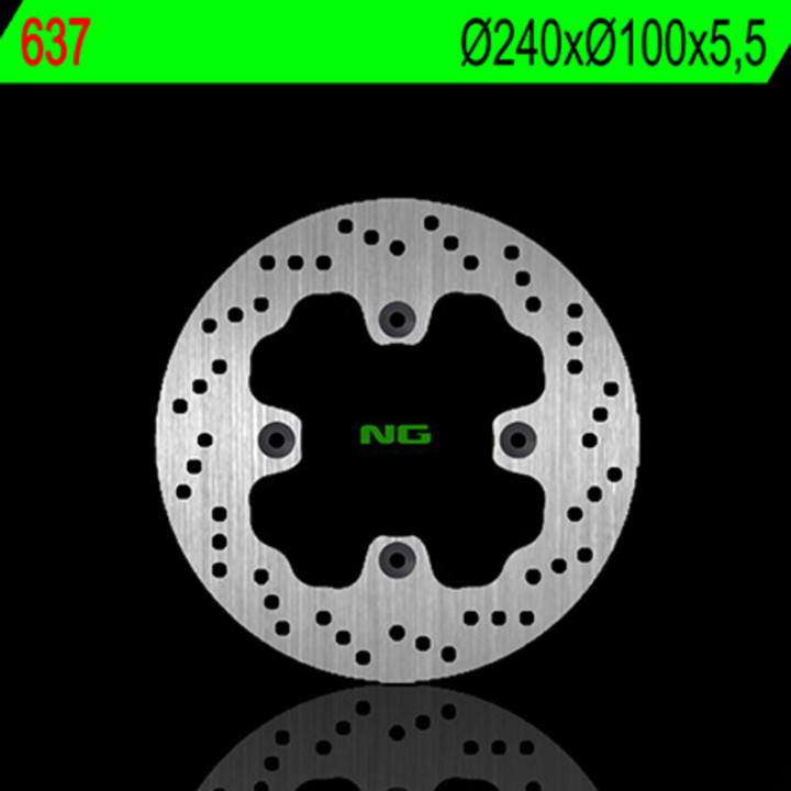 Disque de frein NG BRAKES rond fixe 637 | Oxmoto