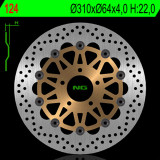 Disque de frein NG BRAKES rond flottant 124 | Oxmoto