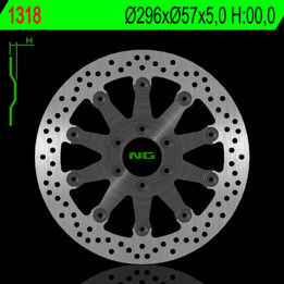 Disque de frein NG BRAKES rond flottant 1318 | Oxmoto