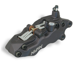 Etrier de frein 6 pistons avant droit noir Nissin | Oxmoto