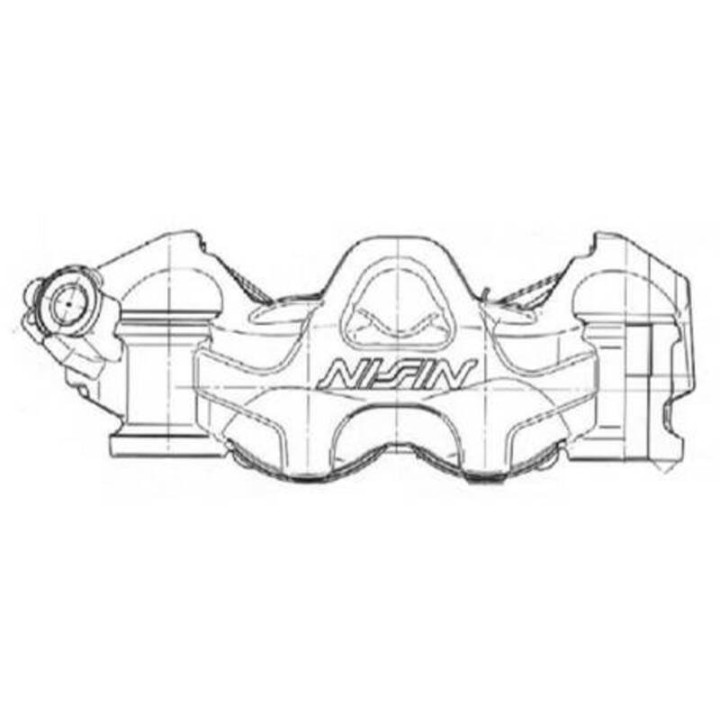 Etrier de frein 4 pistons radial Nissin - droit | Oxmoto