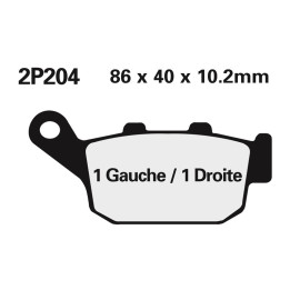 Plaquettes de frein Nissin Off-Road semi-métallique - 2P-204GS