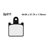 Plaquettes de frein Nissin route /Off-Road métal fritté - 2P-311ST