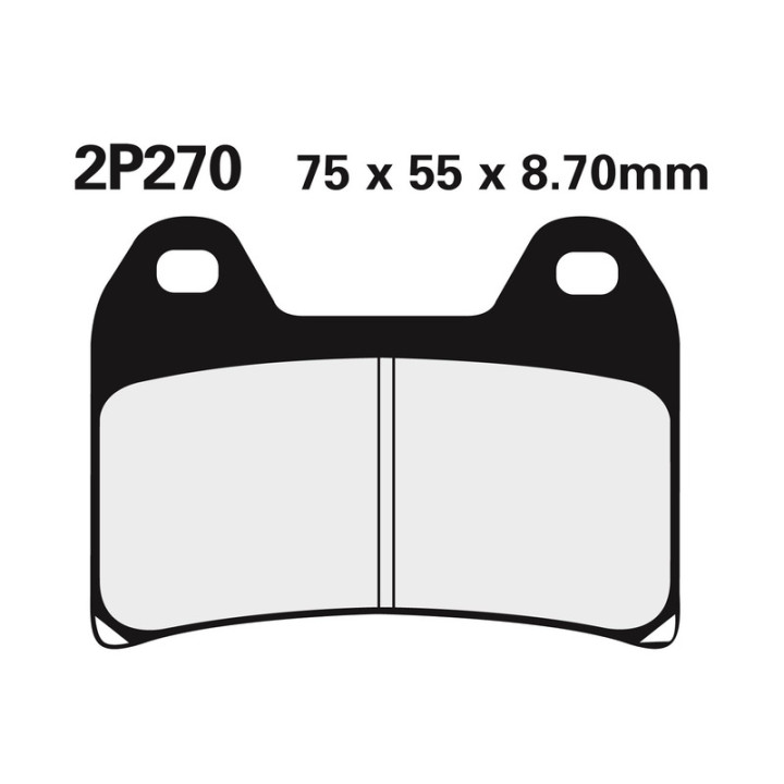 Plaquettes de frein Nissin route /Off-Road métal fritté - 2P-270ST