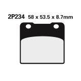 Plaquettes de frein Nissin route semi-métallique - 2P-234NS