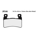 Plaquettes de frein Nissin route /Off-Road métal fritté - 2P-245ST