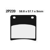 Plaquettes de frein Nissin route semi-métallique - 2P-239NS