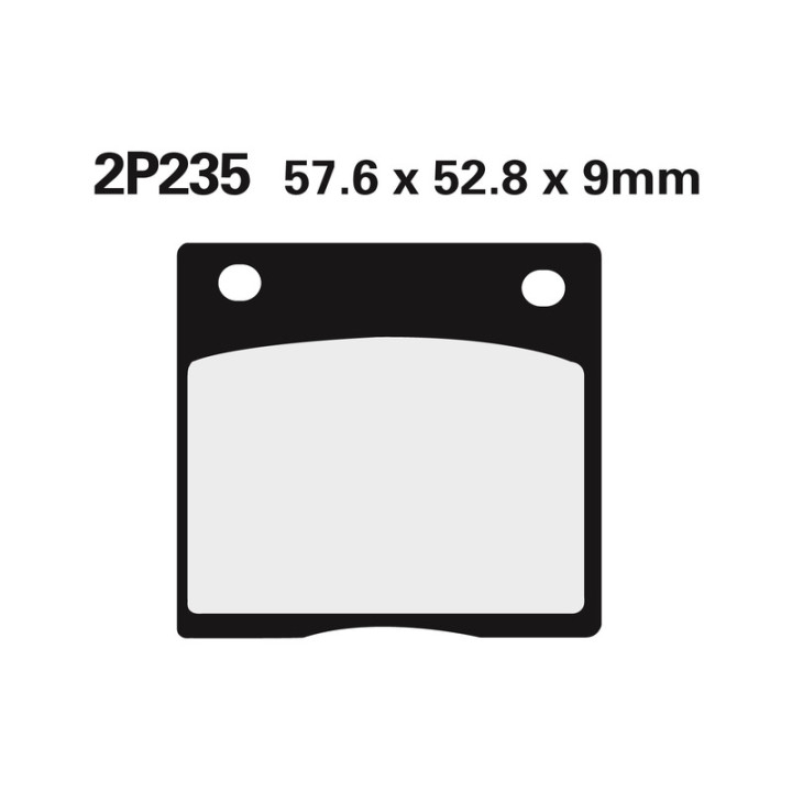 Plaquettes de frein Nissin route semi-métallique - 2P-235NS