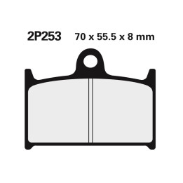 Plaquettes de frein Nissin route semi-métallique - 2P-253NS