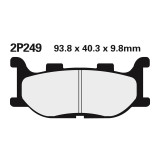 Plaquettes de frein Nissin route /Off-Road métal fritté - 2P-249ST