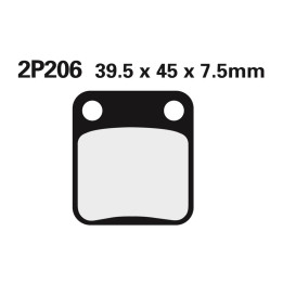 Plaquettes de frein Nissin Off-Road semi-métallique - 2P-206GS