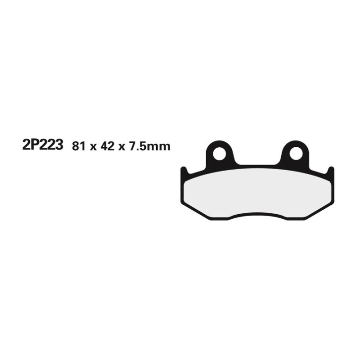 Plaquettes de frein Nissin route /Off-Road métal fritté - 2P-223STMX