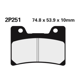 Plaquettes de frein Nissin route /Off-Road métal fritté - 2P-251ST