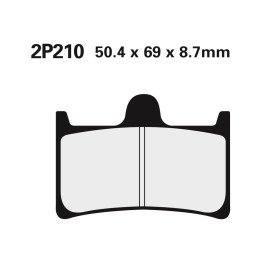 Plaquettes de frein Nissin route /Off-Road métal fritté - 2P-210ST