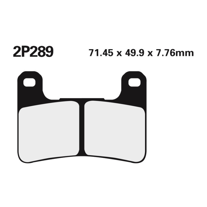 Plaquettes de frein Nissin route /Off-Road métal fritté - 2P-289ST