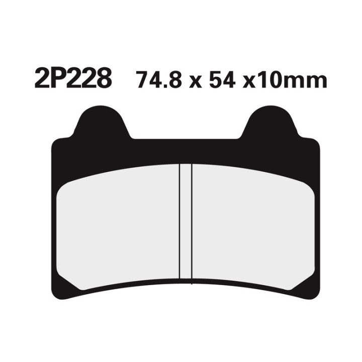 Plaquettes de frein Nissin route semi-métallique - 2P-228NS