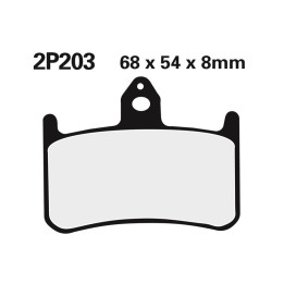 Plaquettes de frein Nissin route /Off-Road métal fritté - 2P-203ST