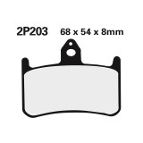 Plaquettes de frein Nissin route /Off-Road métal fritté - 2P-203ST
