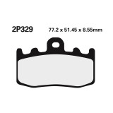 Plaquettes de frein Nissin route /Off-Road métal fritté - 2P-329ST