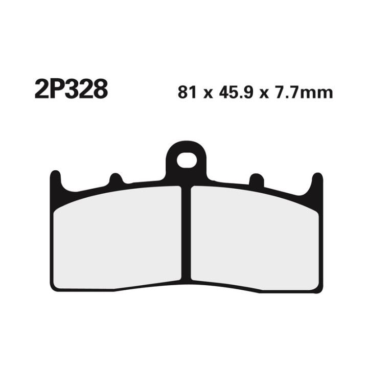 Plaquettes de frein Nissin route /Off-Road métal fritté - 2P-328ST