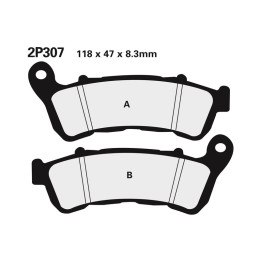 Plaquettes de frein Nissin route /Off-Road métal fritté - 2P-307ST