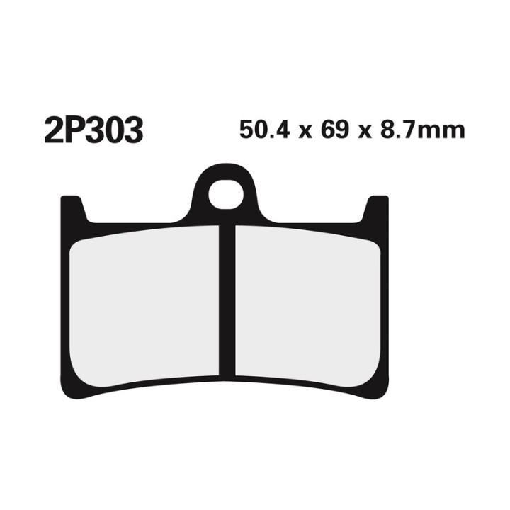 Plaquettes de frein Nissin route /Off-Road métal fritté - 2P-303ST