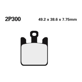 Plaquettes de frein Nissin route /Off-Road métal fritté - 2P-300ST