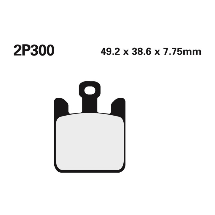 Plaquettes de frein Nissin route /Off-Road métal fritté - 2P-300ST