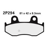 Plaquettes de frein Nissin route /Off-Road métal fritté - 2P-294ST