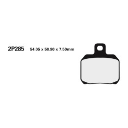 Plaquettes de frein Nissin route /Off-Road métal fritté - 2P-285ST