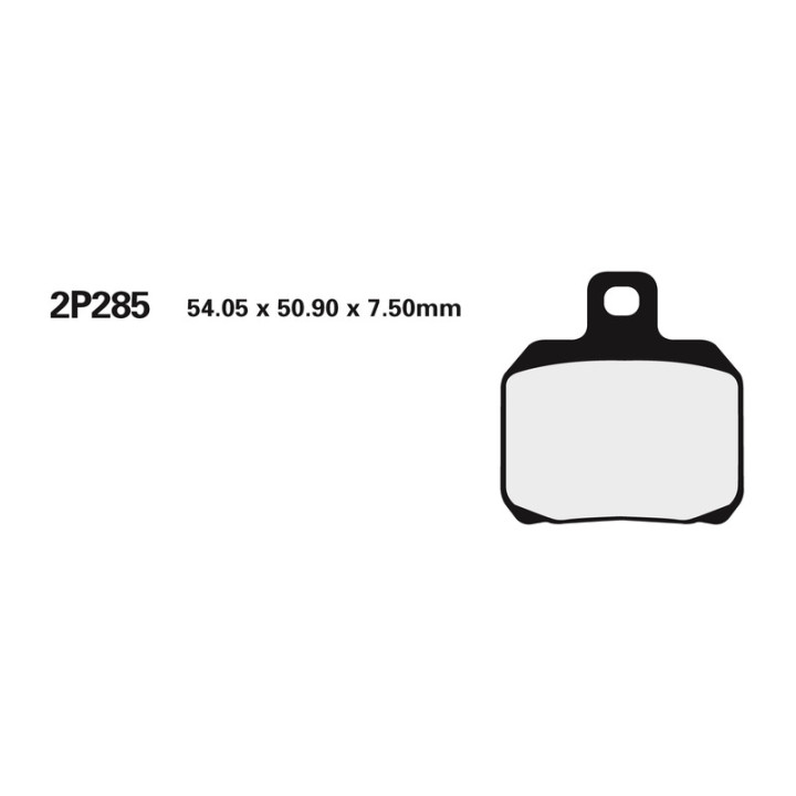 Plaquettes de frein Nissin route /Off-Road métal fritté - 2P-285ST