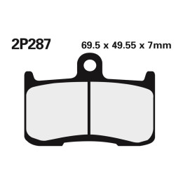 Plaquettes de frein Nissin route /Off-Road métal fritté - 2P-287ST