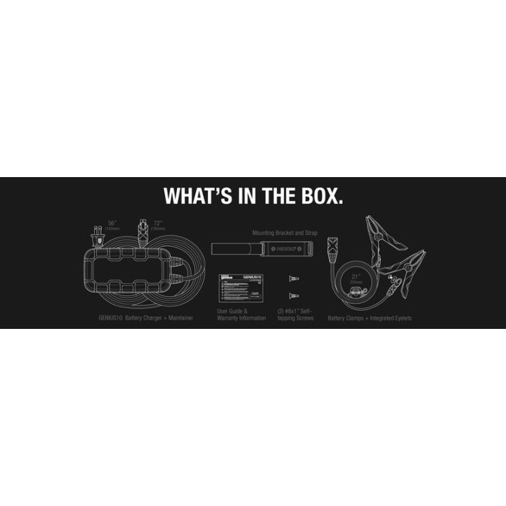 Chargeur de batterie intelligent Noco Genius10 6/12V 10A