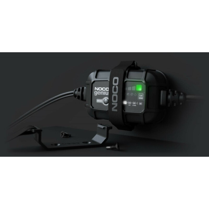 Chargeur de batterie intelligent montage avec pinces Noco Genius2 6/12V 2A