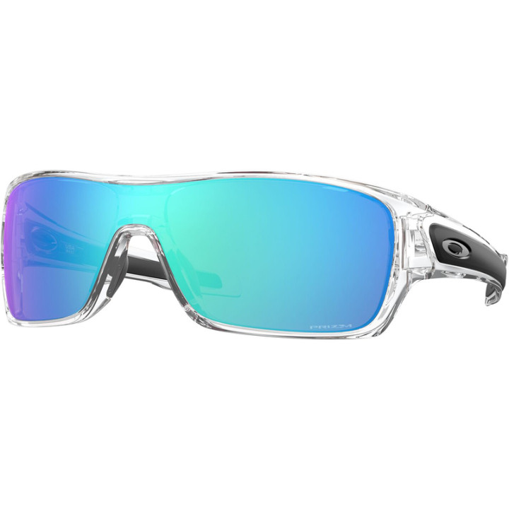 Lunettes de soleil Oakley Turbine Rotor Polished Clear - verres Prizm Sapphire
