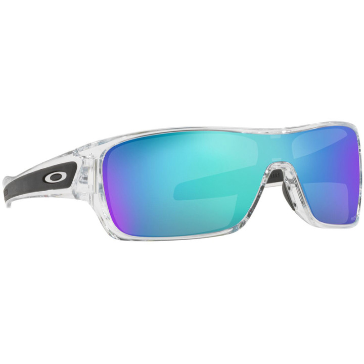 Lunettes de soleil Oakley Turbine Rotor Polished Clear - verres Prizm Sapphire