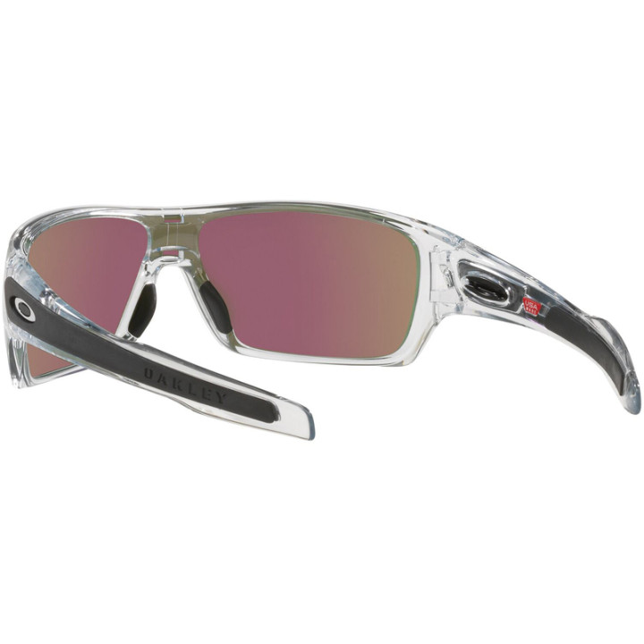 Lunettes de soleil Oakley Turbine Rotor Polished Clear - verres Prizm Sapphire