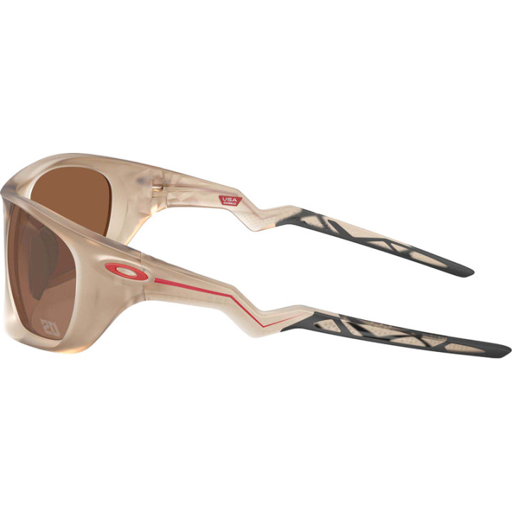 Lunettes de soleil Oakley Lateralis Matte Sepia - verres Prizm Tungsten