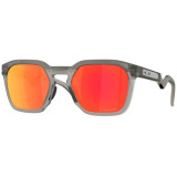 Lunettes de soleil Oakley HSTN SQ Matte Grey Smoke - verres Prizm Ruby