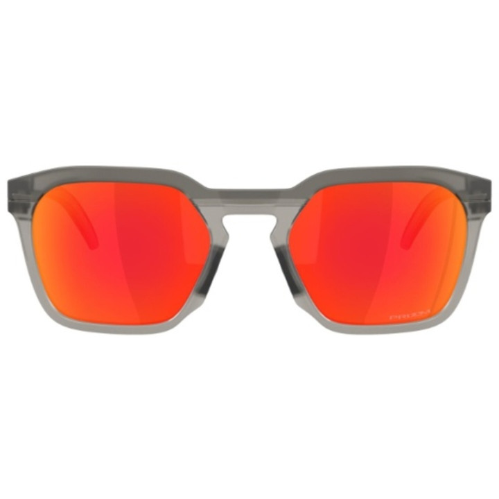 Lunettes de soleil Oakley HSTN SQ Matte Grey Smoke - verres Prizm Ruby