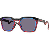 Lunettes de soleil Oakley HSTN SQ Polished Black - verres Prizm Sapphire Alt