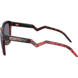 Lunettes de soleil Oakley HSTN SQ Polished Black - verres Prizm Sapphire Alt