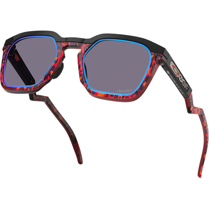Lunettes de soleil Oakley HSTN SQ Polished Black - verres Prizm Sapphire Alt