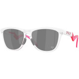 Lunettes de soleil Oakley Frogskins Hybrid Matte White - verres Prizm Black