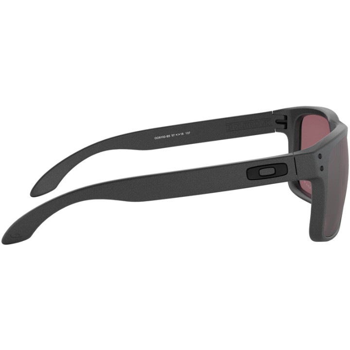 Lunettes de soleil Oakley Holbrook Polarized Steel - verres Prizm Daily Polarized