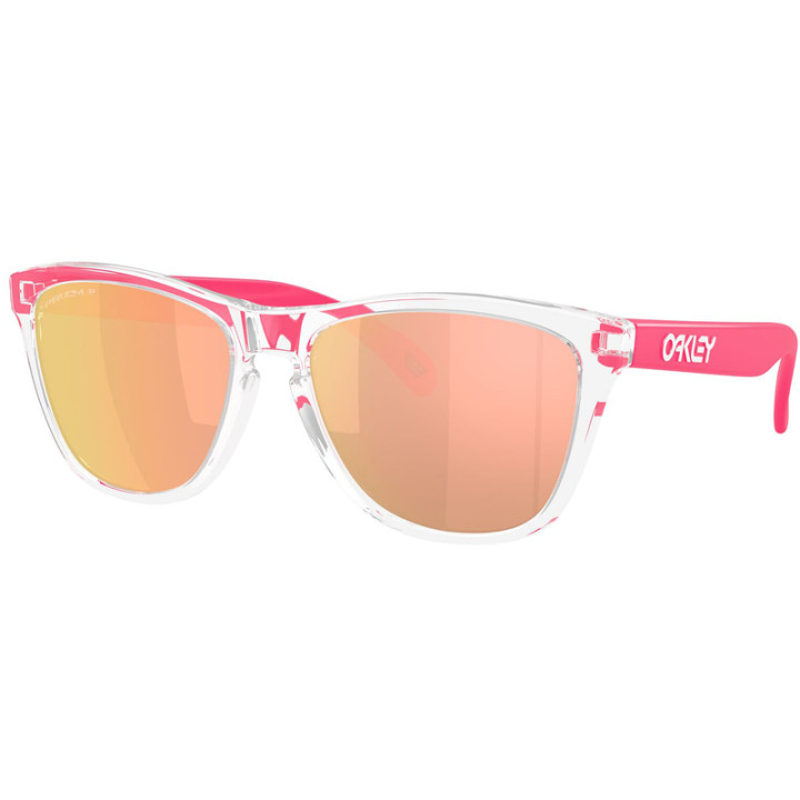 Lunettes de soleil Oakley Frogskins Clear - verres Prizm Rose Gold