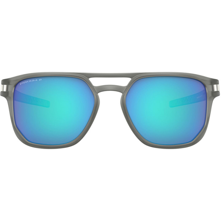 Lunettes de soleil Oakley Latch Beta Matte Grey Ink - verres Prizm Sapphire Iridium Polarized