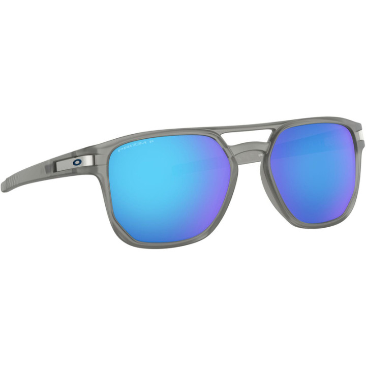 Lunettes de soleil Oakley Latch Beta Matte Grey Ink - verres Prizm Sapphire Iridium Polarized