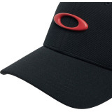 Casquette Oakley Tincan - Pitch Black/Flame Red | Oxmoto