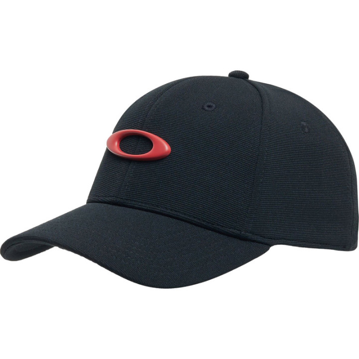 Casquette Oakley Tincan - Pitch Black/Flame Red | Oxmoto
